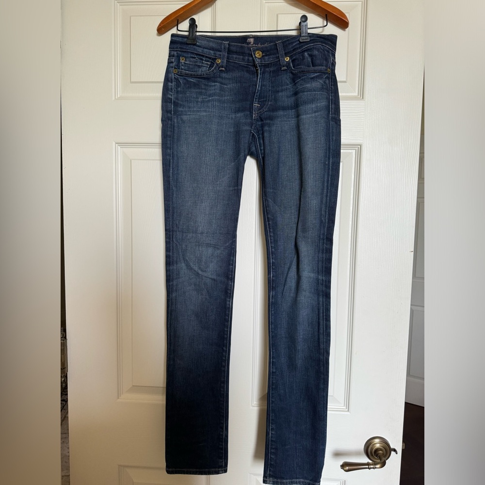 Seven for all mankind. Blue skinny jeans. Size 27